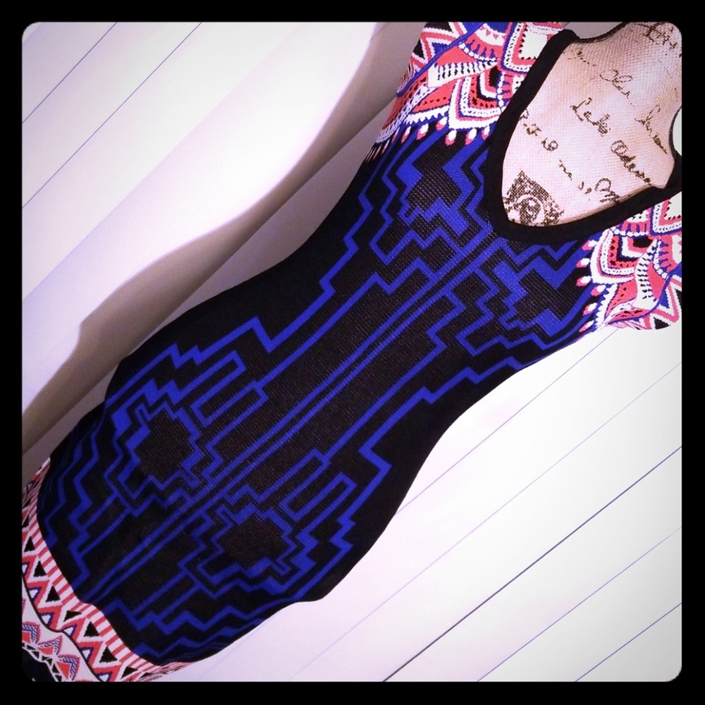 Sleeveless bandage dress